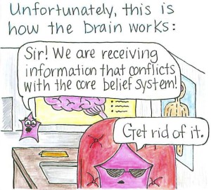 Unfortunately this is how the brain works