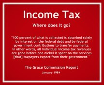 Income tax - Where does it go?